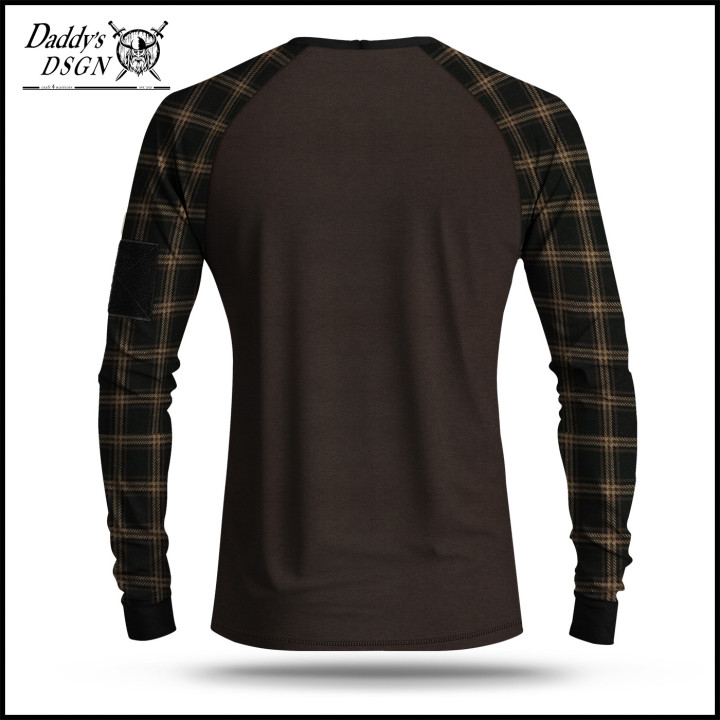 Combatshirt Krata Czekoladowo - Brązowa