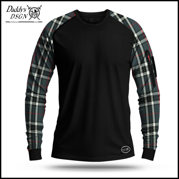 Combatshirt Krata Szaro - Czerwona