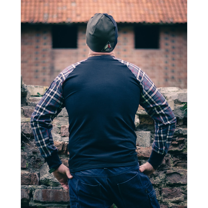 Combatshirt Krata Szaro - Czerwona