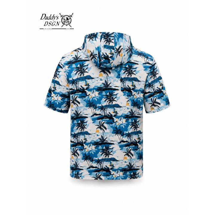 Bluza Hawajski błękit - SZYTA na miarę!
