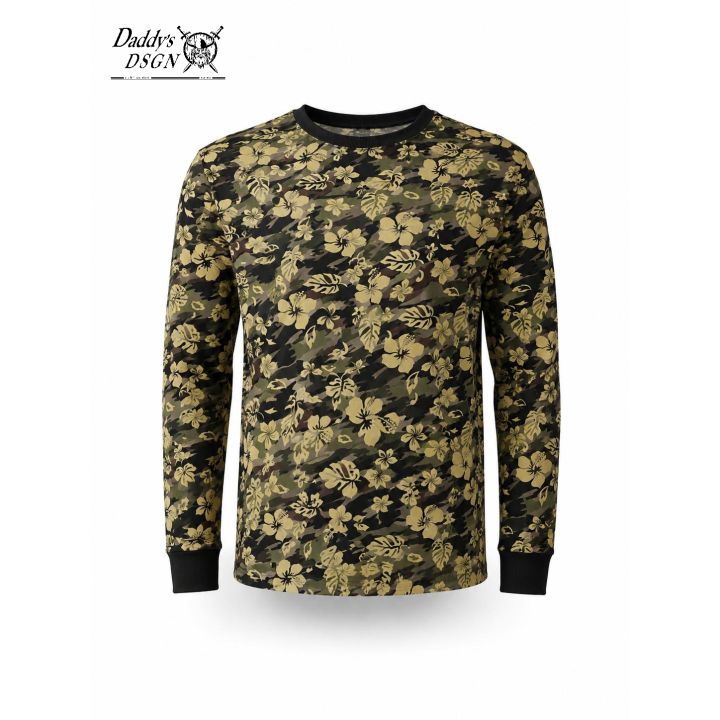 Longsleeve Camo Hibiskus - SZYTA na miarę!