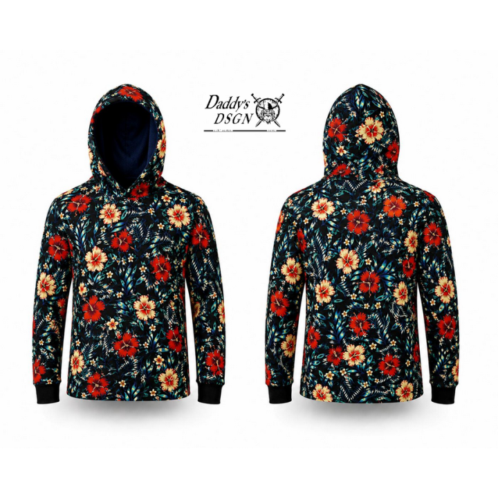 Longsleeve Tropical Hibiskus - SZYTA na miarę!