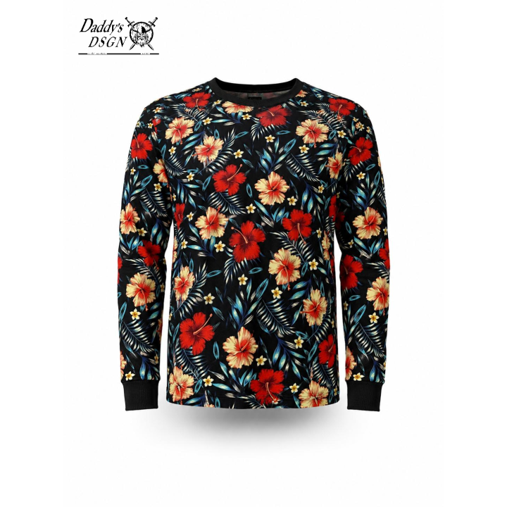 Longsleeve Tropical Hibiskus - SZYTA na miarę!