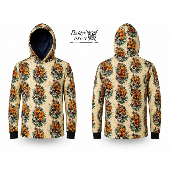 Longsleeve Skull Hawaii - SZYTA na miarę!