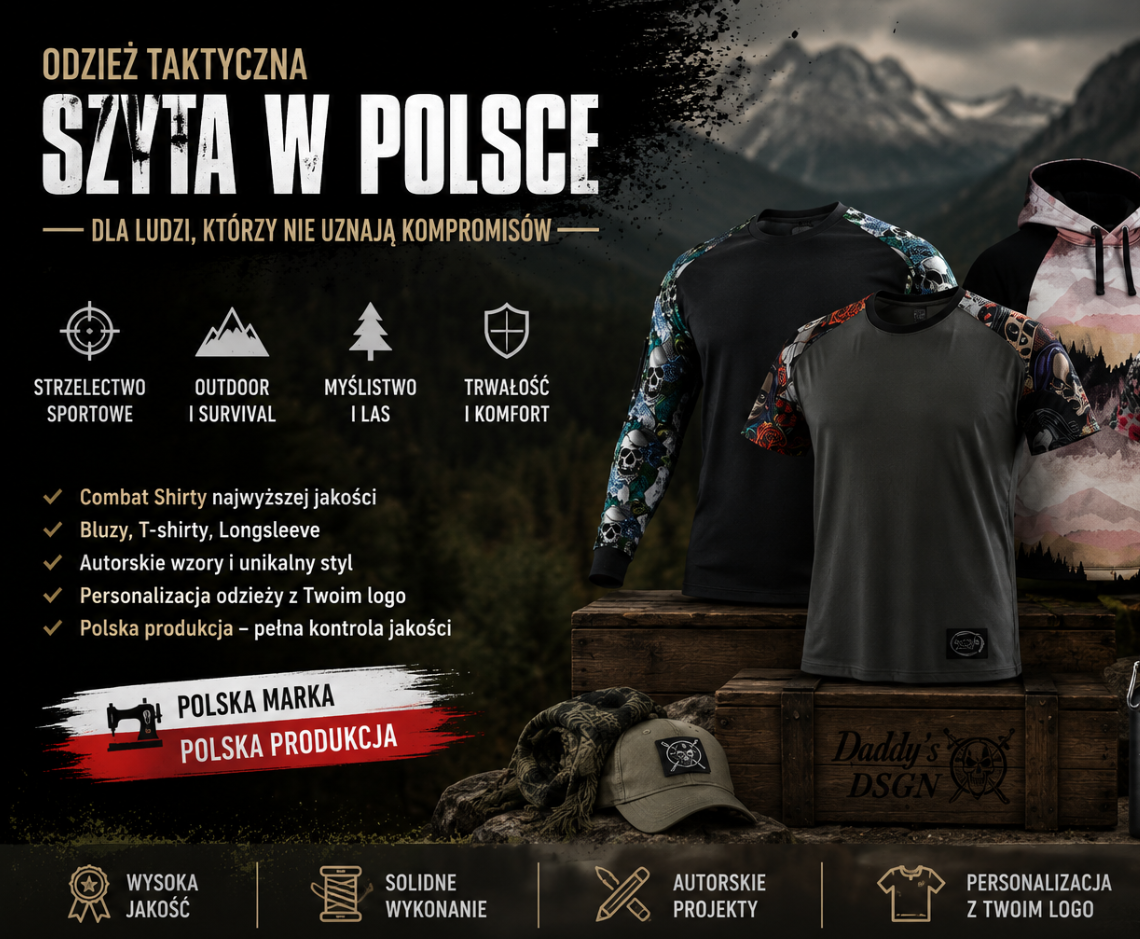 Dlaczego warto postawić na odzież taktyczną szytą w Polsce? Poznaj Daddy's DSGN